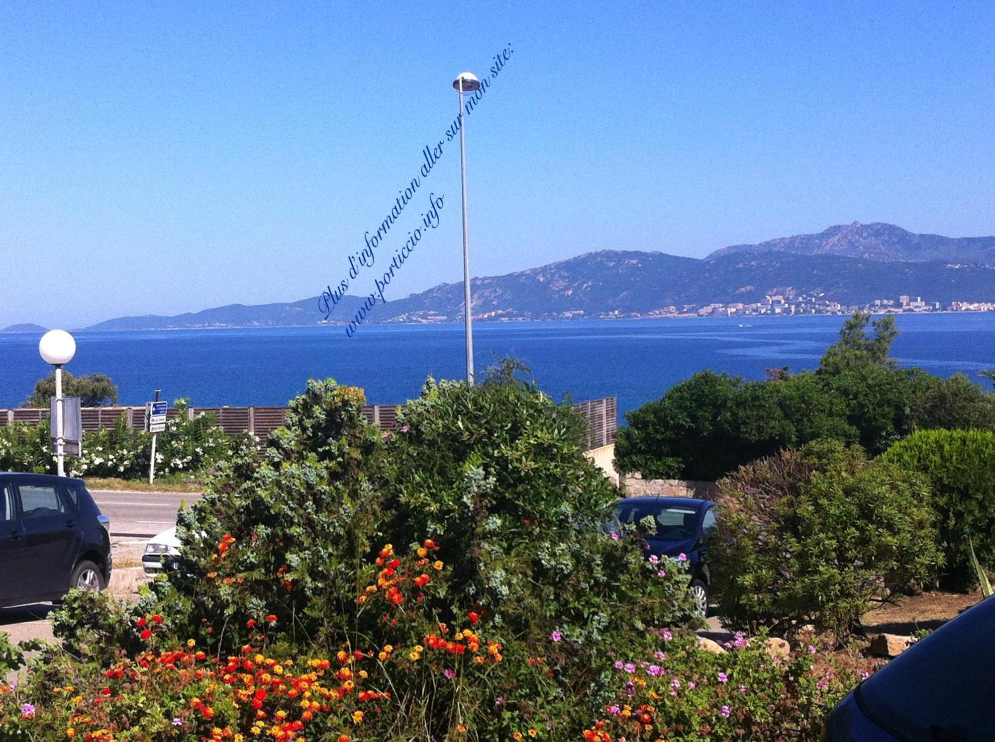 Vue Mer Panoramique Plage 50M Porticcio Corse Exteriér fotografie