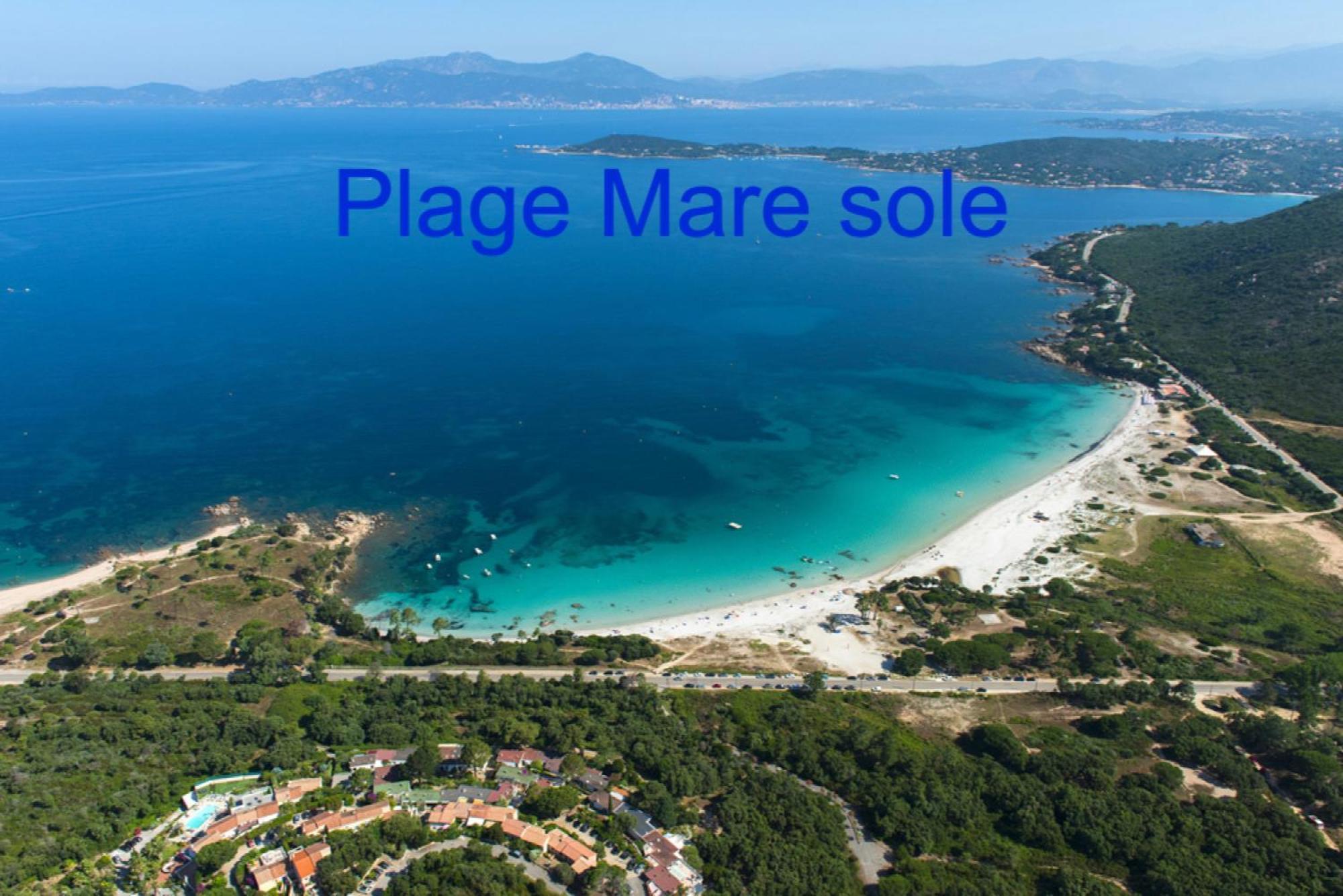 Vue Mer Panoramique Plage 50M Porticcio Corse Exteriér fotografie